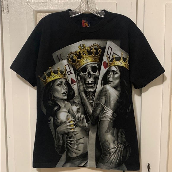 OG Abel Graphic Tee with Skull and Queens - Picture 1 of 3